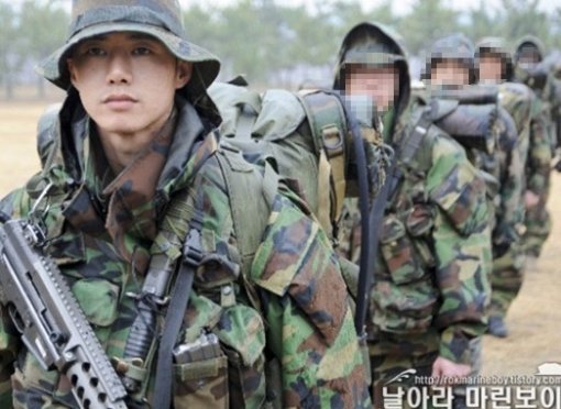 오종혁 해병대 복무 당시 모습. 사진=해병대 공식 블로그