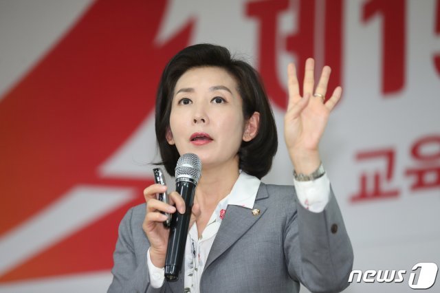 나경원 자유한국당 원내대표/뉴스1 © News1