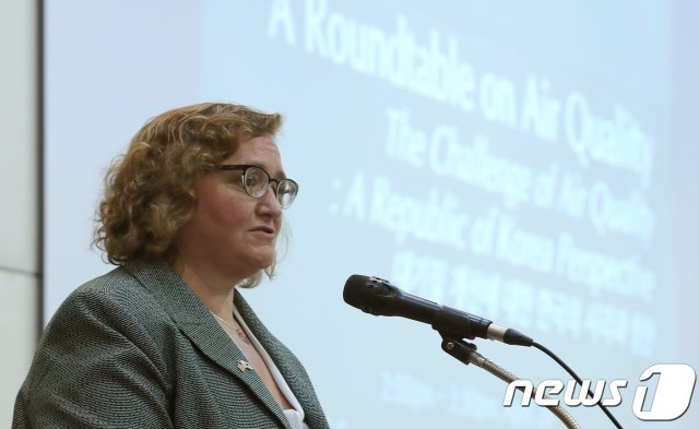 앤절라 커윈 주한 미국 대사관 총영사.  2018.4.24/뉴스1 © News1