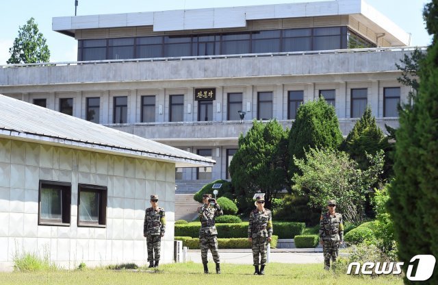 판문점 북측 판문각 전경. 2019.5.31/뉴스1 © News1 국회사진취재단