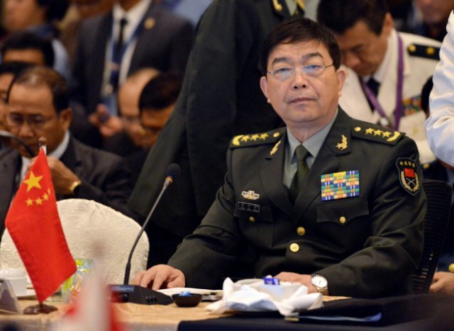 2015년 11월 4일 한민구 당시 국방부 장관은 창완첸(사진) 중국 국방부장 면전에서 남중국해에서의 미국 지지를 밝혔다. [신화=뉴시스]