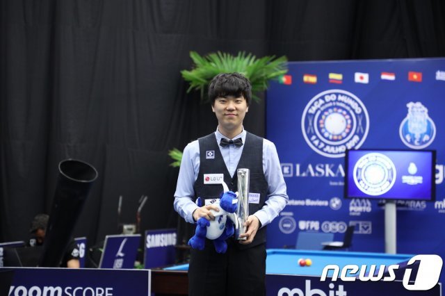 김행직이 2019 포르투 3쿠션월드컵 준우승을 차지했다. (대한당구연맹 제공) © 뉴스1