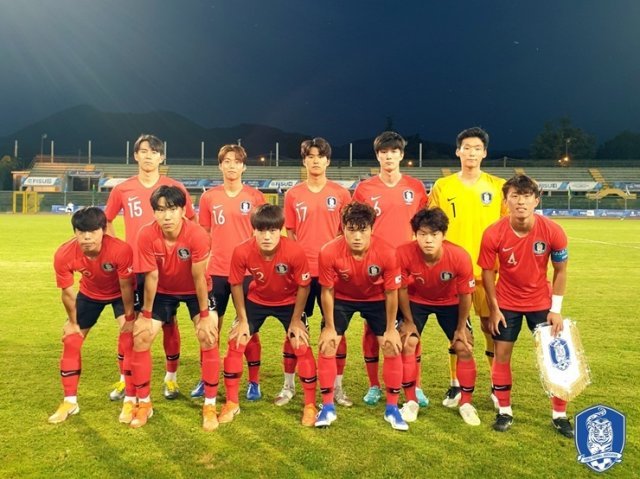 한국 유니버시아드 남자 축구대표팀. (대한축구협회 제공) © 뉴스1