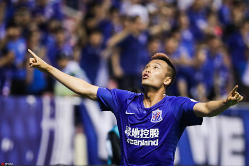 중국 슈퍼리그 상하이 선화로 이적해 해외리그를 처음 경험하고 있는 김신욱은 2경기 연속 골을 터트리며 빠른 적응력을 선보이고 있다. 사진출처｜상하이 선화 홈페이지