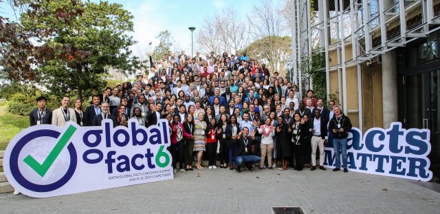 글로벌 팩트를 위해 케이트타운대학교에 모인 각국 참가자들/IFCN 제공