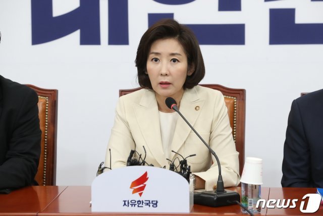 나경원 자유한국당 원내대표. /뉴스1 DB © News1