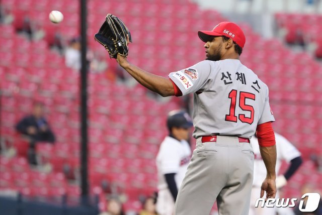SK 와이번스 앙헬 산체스. © News1