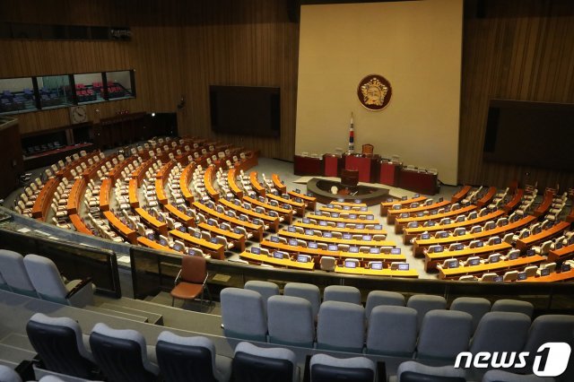 텅빈 국회 본회의장/뉴스1 © News1