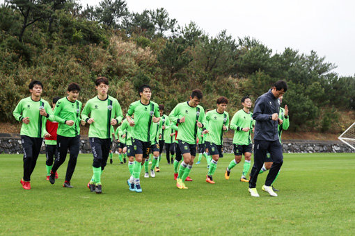 전북 현대의 일본 전지훈련 모습. 사진제공｜한국프로축구연맹