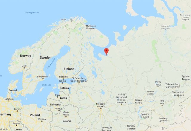 러시아 북부도시 세베로드빈스크 위치.(출처 = 구글맵) © 뉴스1