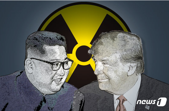 김정은 북한 국무위원장과 도널드 트럼프 미국 대통령. © News1