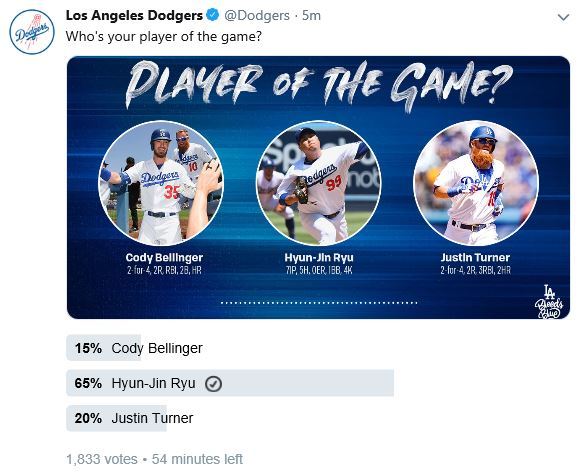 사진=LA다저스 트위터 갈무리