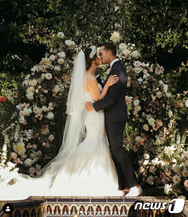 미셸 위와 조니 웨스트의 결혼식 사진(미셸 위 인스타그램) © 뉴스1