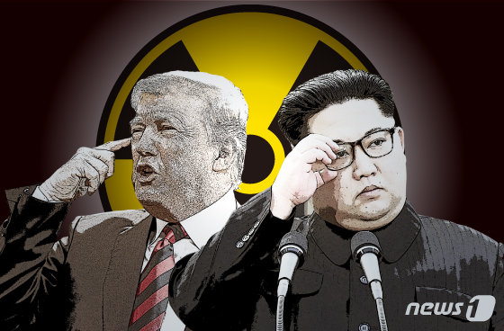 도널드 트럼프 미국 대통령과 김정은 북한 국무위원장. 2019.08.26.© News1
