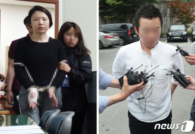 제주 전 남편을 살해한 혐의로 재판에 넘겨진 고유정과 현 남편. © News1