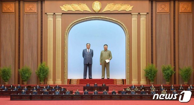 북한이 29일 최고인민회의 제14기 제2차회의를 개최했다. (노동신문) © 뉴스1