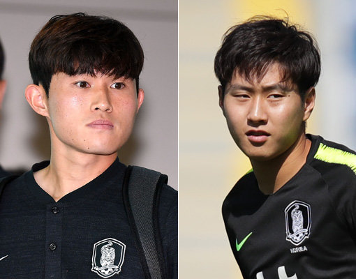 한국 남자 축구대표팀 이동경(왼쪽)-이강인. 사진｜스포츠동아DB·대한축구협회