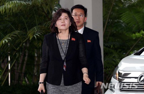 최선희 북한 외무성 제1부상. 사진=뉴시스
