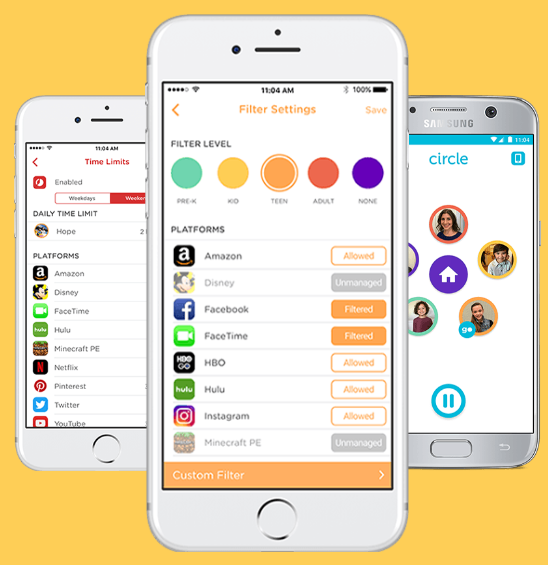 자녀보호 기능 '서클(Circle)' 모바일 앱 (출처=IT동아)
