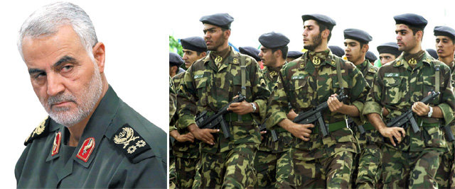 이란 혁명수비대의 특수부대인 쿠드스군을 지휘하는 카셈 솔레이마니 사령관은 이라크 레바논 시리아 예멘 등 이른바 ‘시아파 벨트’를 중심으로 한 해외 작전을 지휘한다. 그는 은밀한 작전 수행으로 ‘그림자 사령관’으로
불린다(왼쪽 사진). 혁명수비대는 이슬람국가(IS) 퇴치를 통해 지상전에서 뛰어난 역량을
입증했다. 이란은 주요 국경일에 혁명수비대가 주도하는 다양한 군사 행사를 연다. AP·IRNA