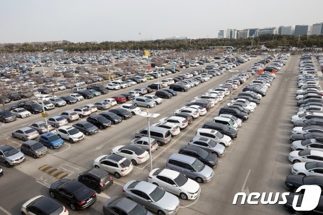 인천국제공항 주차장. © News1
