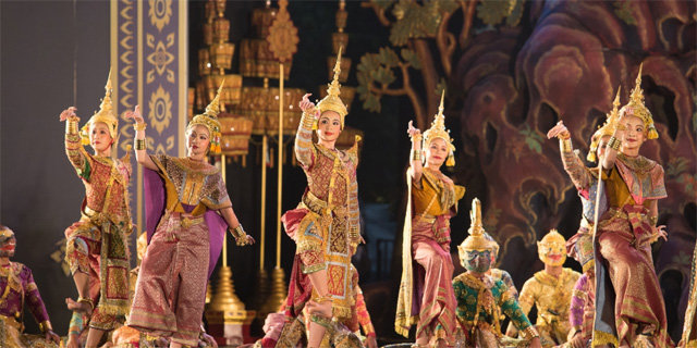 태국의 가면극 ‘콘’. 태국판 건국설화 ‘라마키엔’을 극화했다. 10월 4일 국립무형유산원이 개최하는 ‘신들의 춤, 아시아의 가면연희’ 축제에서 상연된다. 국립무형유산원 제공