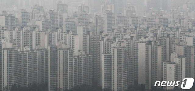 서울 강남의 아파트 밀집지역.© News1