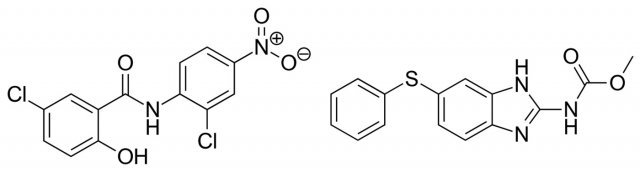 구충제 ‘니클로사마이드’와 ‘펜벤다졸’ 화학구조. (자료 : 위키피디아) © 뉴스1