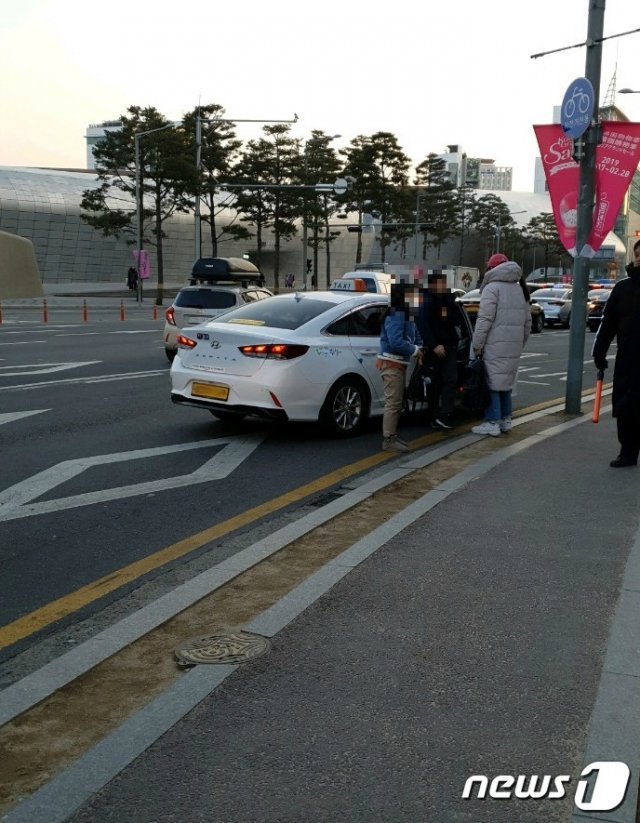 서울시 외국인 바가지요금 택시 단속 모습.(서울시 제공)