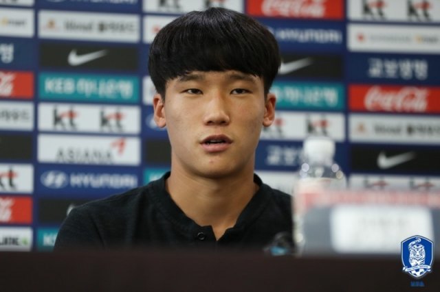 이을용 코치의 아들 이태석은 “이번 대회의 목표는 당연히 우승”이라고 밝혔다. (대한축구협회 제공) © 뉴스1