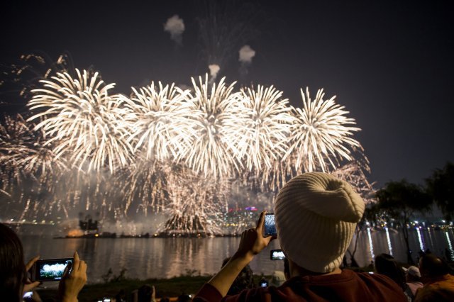 지난 2018년 ‘한화와 함께하는 서울세계불꽃축제’ 모습(한화 제공) © 뉴스1