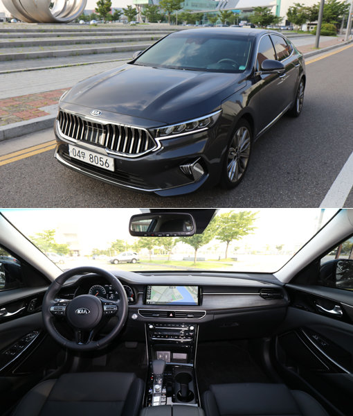 K7 프리미어 하이브리드 모델은 풀체인지에 가까운 디자인 변화와 진화된 첨단 편의사양, 16.2km/L라는 뛰어난 공인연비를 앞세워 준대형 세단 시장에서 높은 인기를 얻고 있다. 사진제공｜기아차