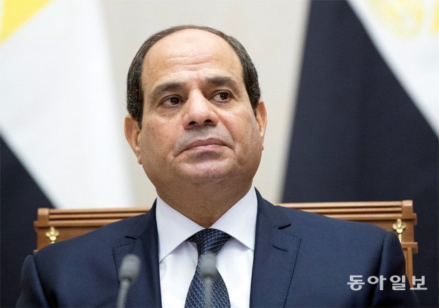 2013년 집권 이래 반정부 시위와 비판 언론을 탄압해 비난을 받고 있는 압둘팟타흐 시시 이집트 대통령. 동아일보DB