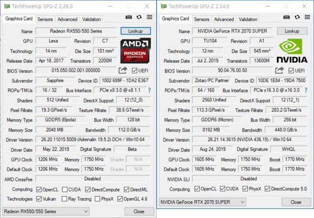 GPU-Z를 통해 AMD, 엔비디아, 인텔 그래픽 카드 여부를 판별할 수 있다. (출처=IT동아)