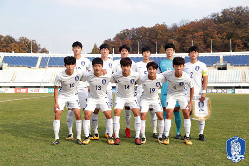 한국 U-18 대표팀. 사진제공ㅣ대한축구협회