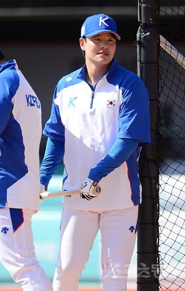 한국 야구대표팀 민병헌. 수원｜김종원 기자 won@donga.com