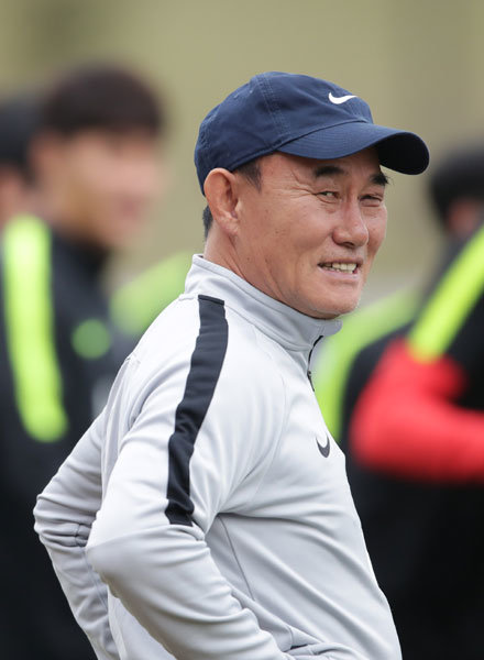 한국 U-22 축구대표팀 김학범 감독. 사진제공｜대한축구협회