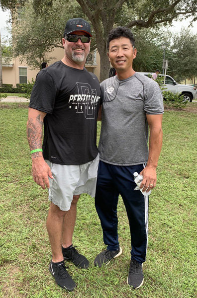 현대에서 한솥밥을 먹었던 거포 듀오 클리프 브룸바(왼쪽)와 심정수. 사진제공｜브룸바