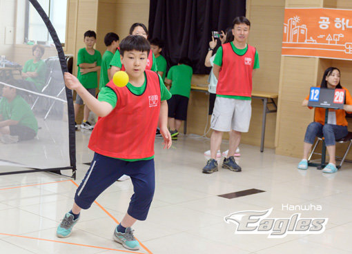 한화 이글스가 26일 대전 동구 용전동 소재 실내연습장 일승관에서 열리는 ‘락앤볼 토너먼트 대회’ 참가자를 모집한다. 사진제공 | 한화 이글스