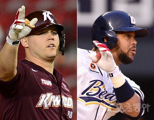 키움 샌즈(왼쪽)-두산 페르난데스. 스포츠동아DB