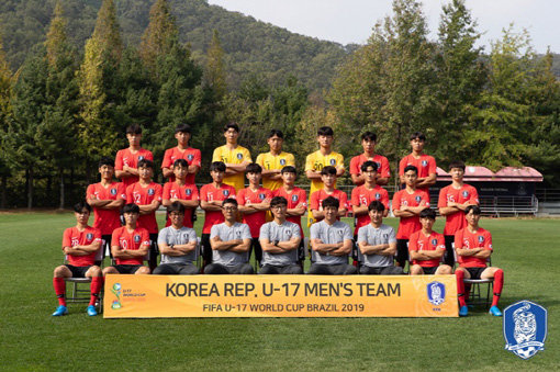 U-17 월드컵 한국 축구대표팀. 사진제공｜대한축구협회