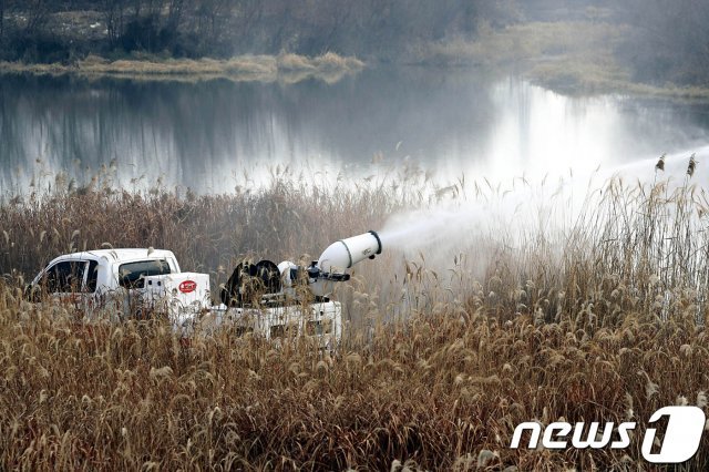 AI 예방 긴급 방역 (뉴스1 DB) ⓒNews1