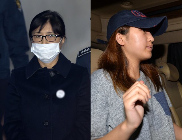 최순실 씨(개명 최서원)와 정유라 씨. 사진=뉴스1