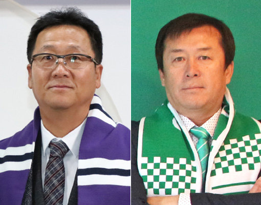 안양 김형열 감독(왼쪽)-안산 임완섭 감독. 사진ㅣFC안양·안산 그리너스