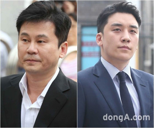 양현석(왼쪽)-승리. 동아닷컴DB