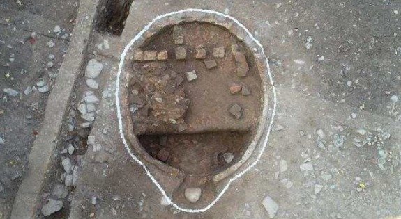 강진 고려청자요지에서 발굴된 초벌구이 전용 전축요.(문화재청 제공)© 뉴스1