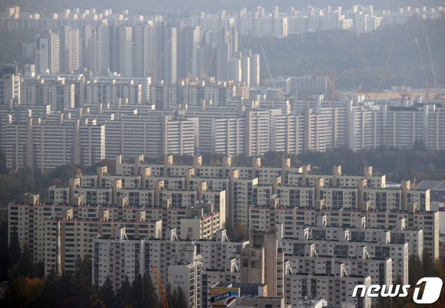 서울 아파트 전경.(자료사진)© News1