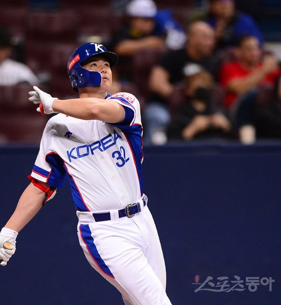 한국야구대표팀 김재환. 스포츠동아DB