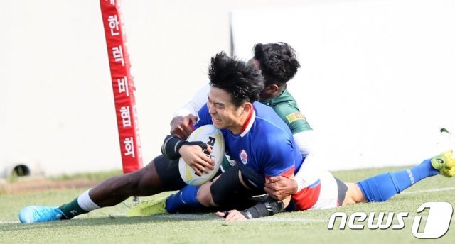한국과 스리랑카의 경기. (아시아럭비연맹 공식 트위터)© 뉴스1