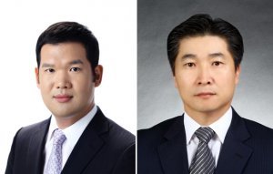 (왼쪽부터) 허윤홍 사장, 김규화 부사장